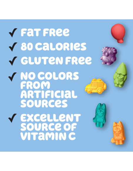 Snacks de Frutas Sabor Bluey Sin Gluten 40 Ct 907 g