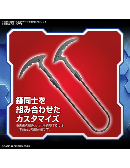 Conjunto de Armas Personalizadas Bandai - Kusarigama y Martillo