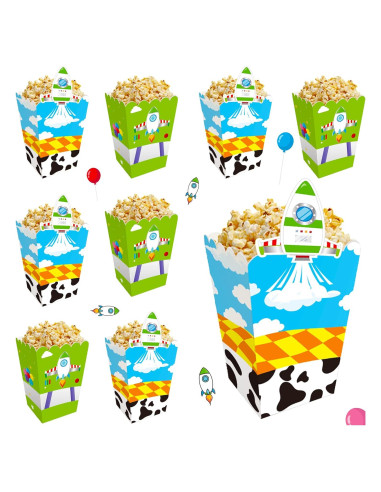 Cajas de Palomitas de Maíz CHENRINDECO 24pcs Cuento Animado