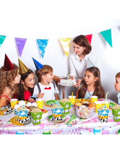 Cajas de Palomitas de Maíz CHENRINDECO 24pcs Cuento Animado