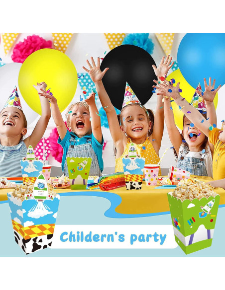 Cajas de Palomitas de Maíz CHENRINDECO 24pcs Cuento Animado