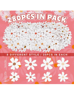 Confeti de Margarita 280 Piezas Whaline Decoración Fiesta 2