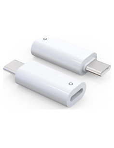 Adaptador USB-C a Lightning TechMatte para Apple Pencil 1ra Gen (2 piezas)