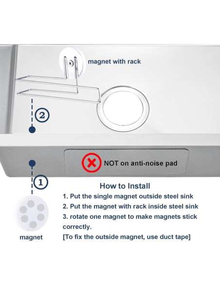 Soporte Magnético para Paño de Cocina JAZBREY Acero Inoxidable