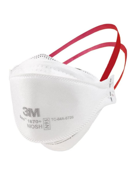 Mascarillas desechables 3M Aura 1870+ Niosh - Paquete 20