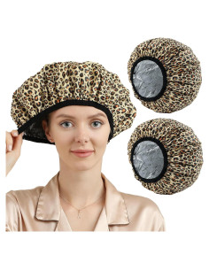 Gorro Térmico Ducha YIZIJIZI 2 Piezas Impermeable 33 cm