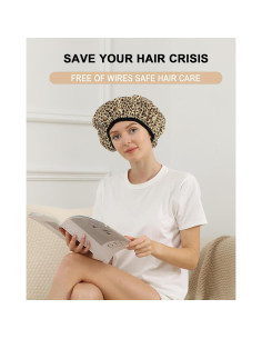 Gorro Térmico Ducha YIZIJIZI 2 Piezas Impermeable 33 cm 2