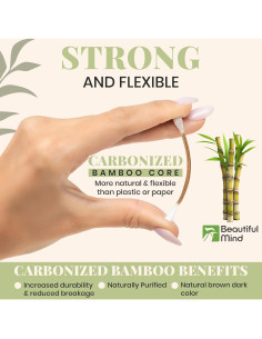 Hisopos de Algodón de Bambú 500 Piezas - Beautiful Mind 2