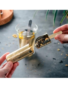 Infusor de Té de Acero Inoxidable 01liv. Teastick Plata 2