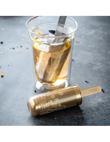 Infusor de Té de Acero Inoxidable 01liv. Teastick Plata