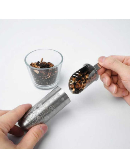 Infusor de Té de Acero Inoxidable 01liv. Teastick Plata
