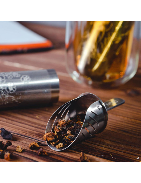 Infusor de Té de Acero Inoxidable 01liv. Teastick Plata