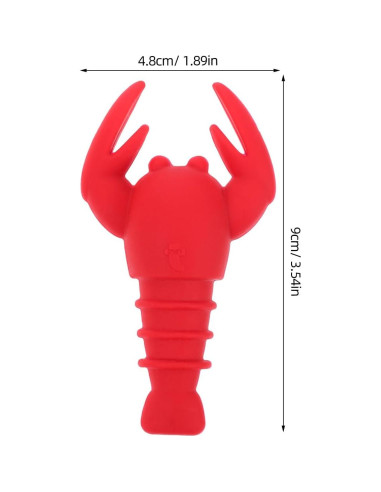 2 Piezas Tapones de Vino Silicona Langosta SHOWERORO