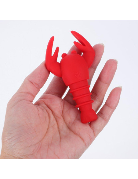 2 Piezas Tapones de Vino Silicona Langosta SHOWERORO