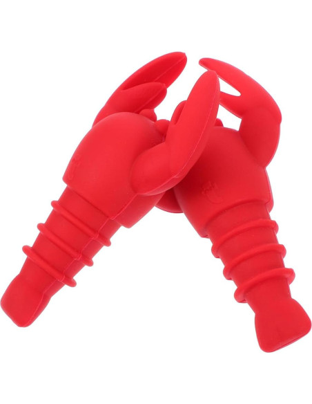 2 Piezas Tapones de Vino Silicona Langosta SHOWERORO