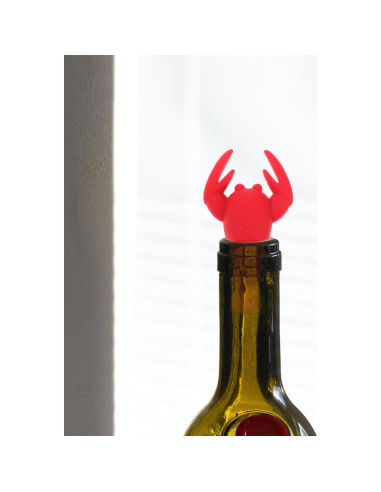 2 Piezas Tapones de Vino Silicona Langosta SHOWERORO