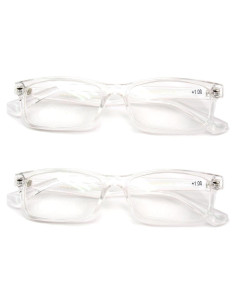 2 Pares de Gafas de Lectura Rectangulares Vision World 1.0x