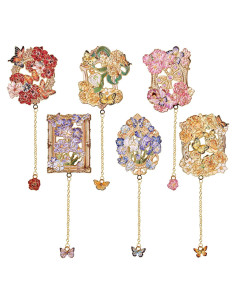 Marcador de Metal VYRANA FD0010 Vintage Mariposa Rojo