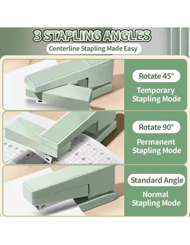 Grapadora de brazo oscilante ThermoBox 25 hojas Verde