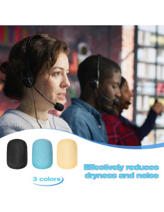 30 Cubiertas de Micrófono de Espuma Alta Densidad - Amarillo, Verde, Negro 2