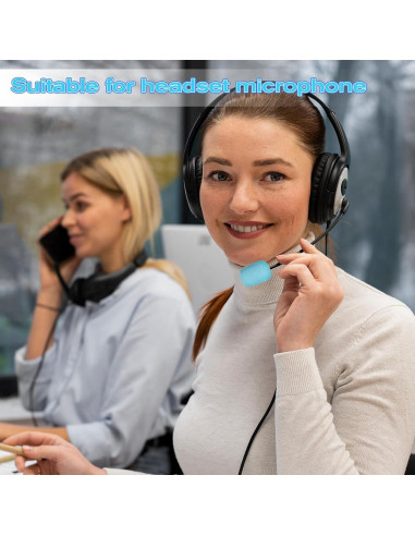 30 Cubiertas de Micrófono de Espuma Alta Densidad - Amarillo, Verde, Negro