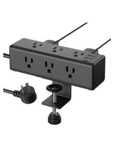 Regleta de Energía con Abrazadera CCCEI 9 Salidas USB-A y C