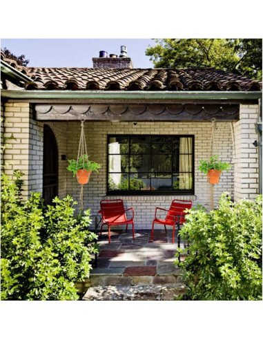 Keadic 6Pcs Colgadores de Plantas de Macramé - 3 Tamaños