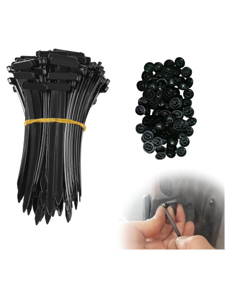 110 Hebillas de Cable Universal SHANXIWEIZHI con Bloqueo Seguro