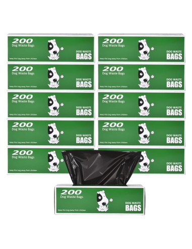 Bolsas de Poop Originales Recicladas 2000 Contenido Negras