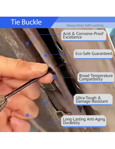 110 Hebillas de Cable Universal SHANXIWEIZHI con Bloqueo Seguro