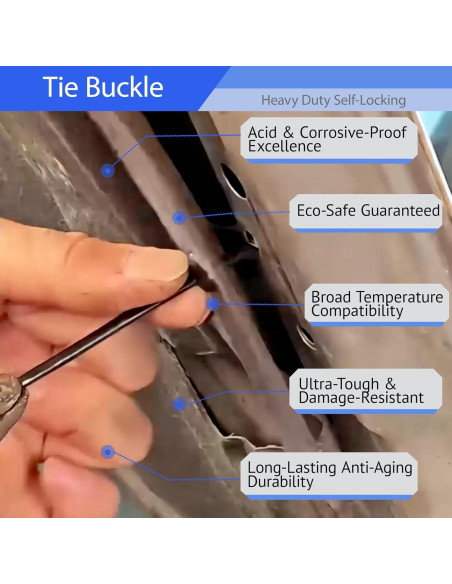 110 Hebillas de Cable Universal SHANXIWEIZHI con Bloqueo Seguro