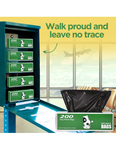 Bolsas de Poop Originales Recicladas 2000 Contenido Negras