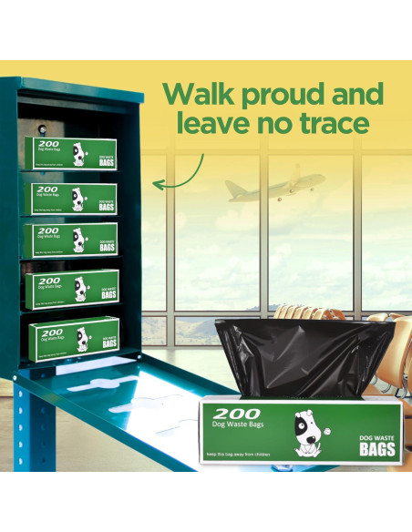 Bolsas de Poop Originales Recicladas 2000 Contenido Negras