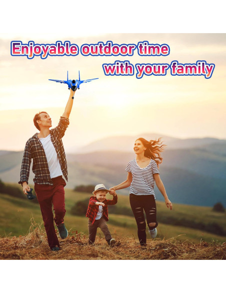 Avión RC LariRob HW33 con Giroscopio y Luces - Azul