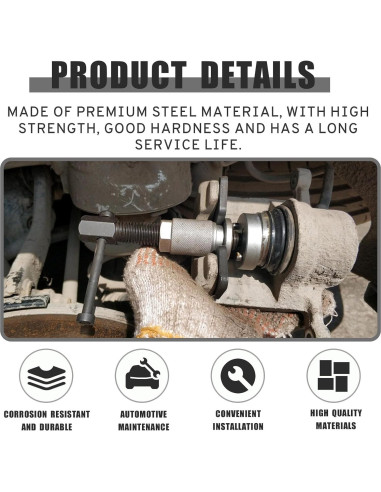 Herramienta de retroceso de pistón de freno Couslcd 6-8 cm