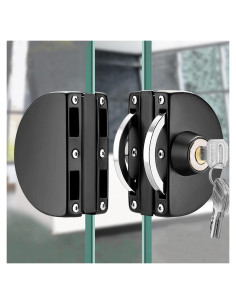 Cerradura de Puerta de Vidrio Genérico con 3 Llaves 10-12mm