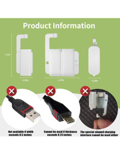 Protector de Cargador USB a Prueba de Bebés - 8 Unidades 2