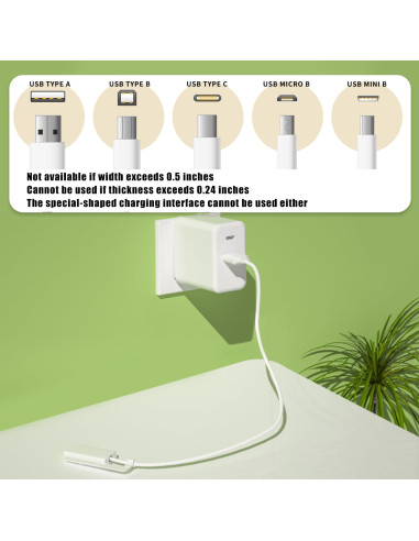 Protector de Cargador USB a Prueba de Bebés - 8 Unidades