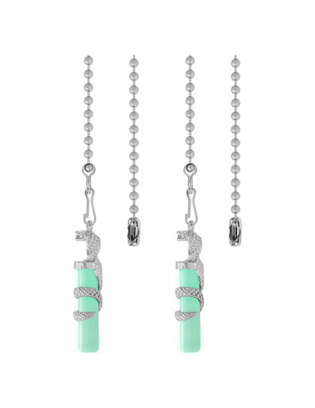 2 Cadenas de Tirar para Ventilador de Techo Dotlite 30.48cm Brillantes