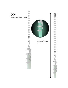 2 Cadenas de Tirar para Ventilador de Techo Dotlite 30.48cm Brillantes 2