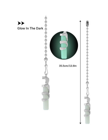 2 Cadenas de Tirar para Ventilador de Techo Dotlite 30.48cm Brillantes