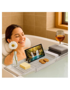 Juego de Bandeja y Almohada para Baño Consciente y Elegante