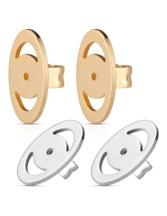 Soportes para Pendientes SHINEOFI - 2 Pares Anticaída Multicolor