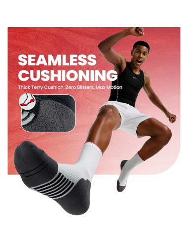 Calcetines Deportivos RUIXUE COOLMAX Unisex - Paquete de 3