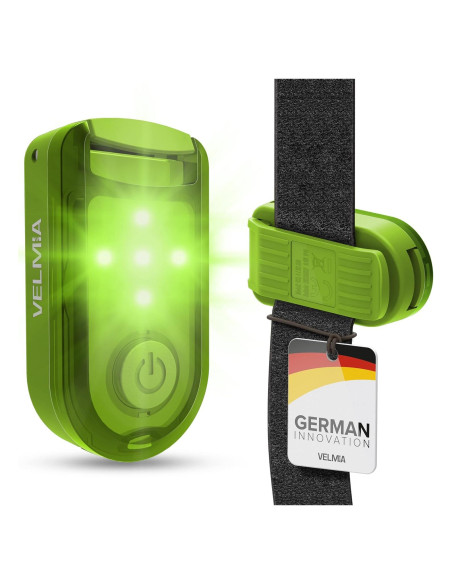 Luz de Seguridad VELMIA para Correr - Paquete de 2, Verde Neón