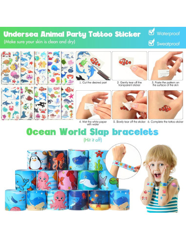 Conjunto de Regalos Oceánicos Poen 212 Piezas para Fiesta