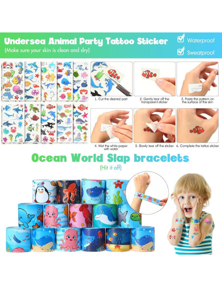 Conjunto de Regalos Oceánicos Poen 212 Piezas para Fiesta