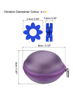 Amortiguador de Vibraciones para Tenis PATIKIL - Silicona 6 Piezas 2