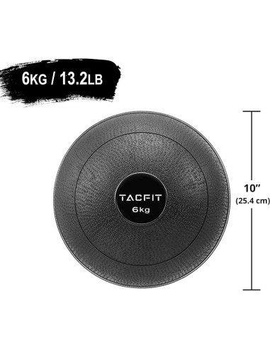 Bola de Slam TACFIT 6KG - Bola de Medicina Sin Rebote