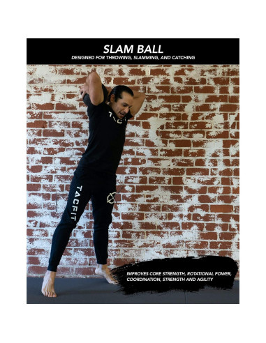 Bola de Slam TACFIT 6KG - Bola de Medicina Sin Rebote